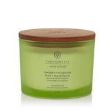 CHESAPEAKE BAY -  Doftljus 3-Wick Jar Awaken & Invigorate Lemongrass Eucalyptus