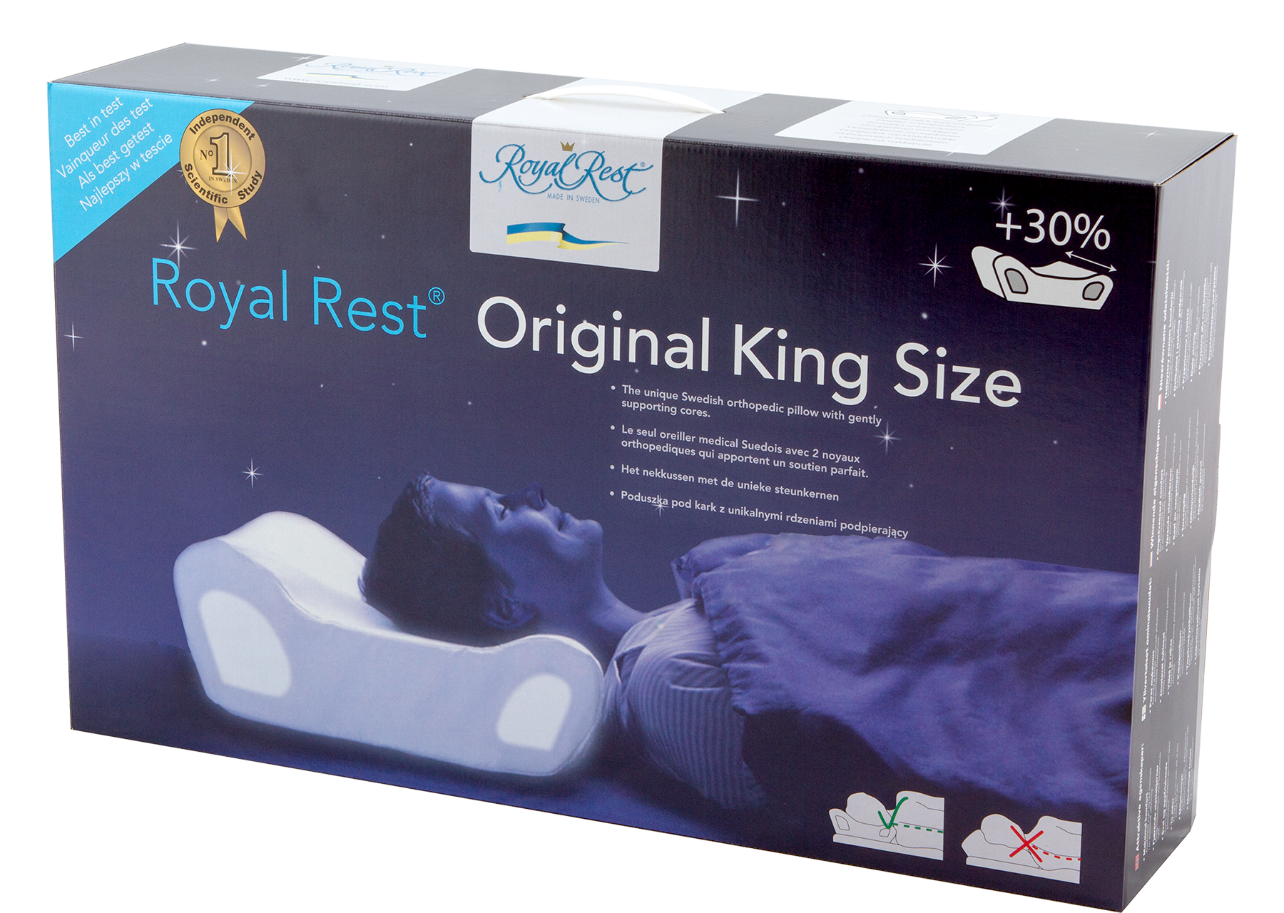 Royal Rest Original King Size – Komfortkudde i Storformat